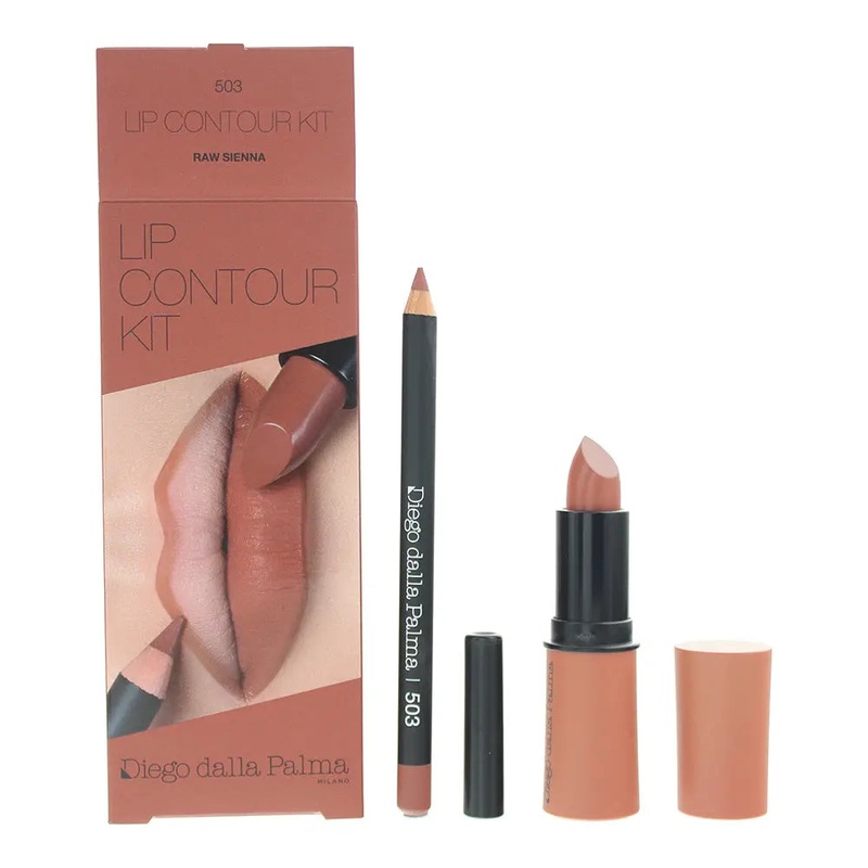 Diego Dalla Palma Lip Contour Kit Caramel 503 2 Piece Gift Set: Lipstick 4g – Li