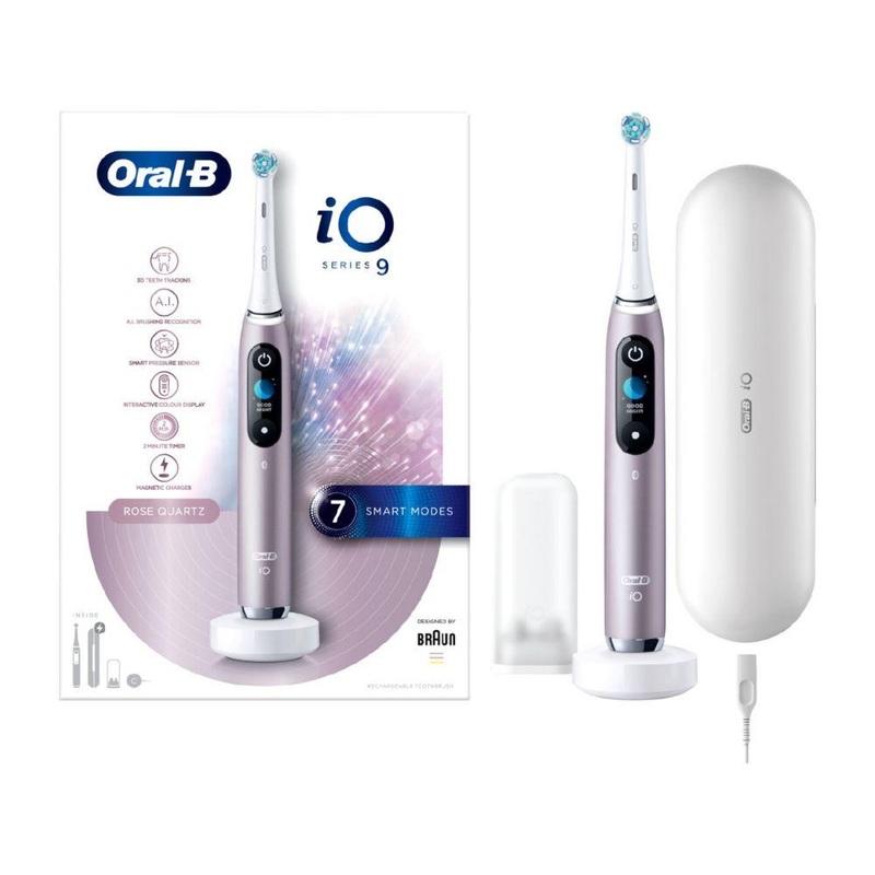 Io9 Electric Toothbrush Rose Quartz – Designed By Braun