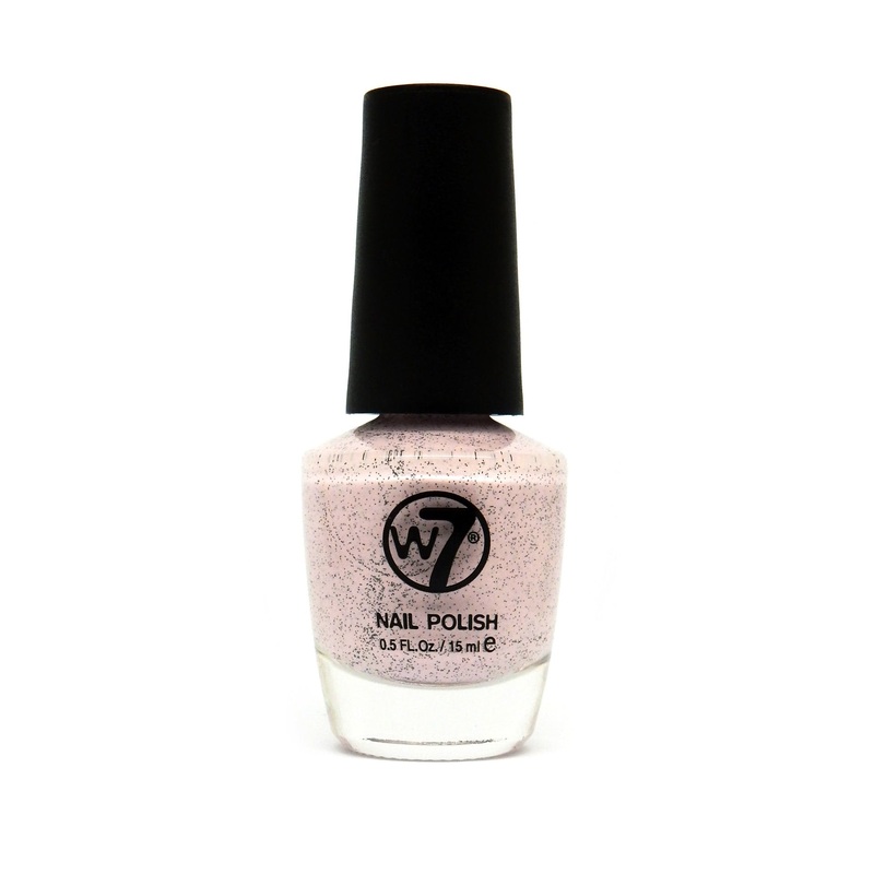 W7 Nail Polish 88 Speckled Pink