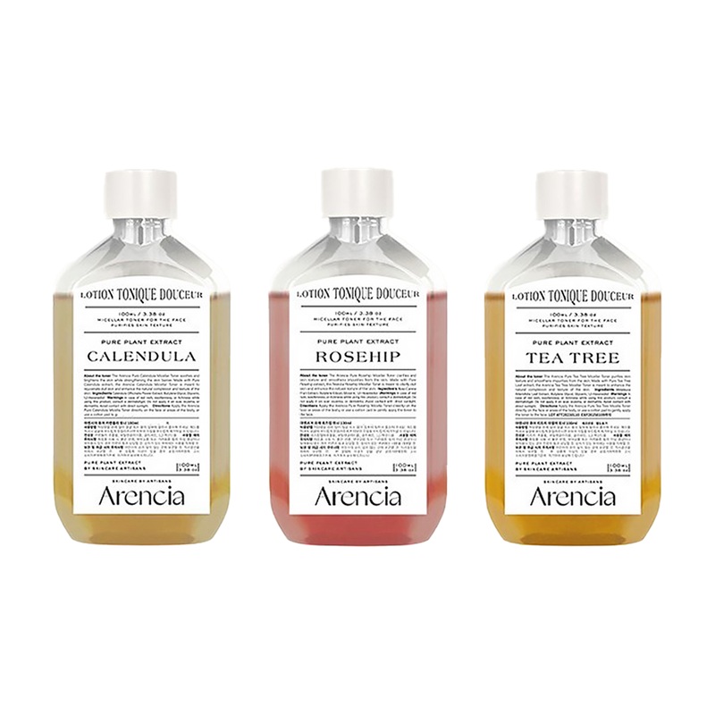Arencia Pure Plant Extract Micellar Toner 100ml (3Type) #Tea Tree