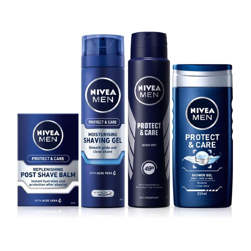 Men Protect & Care Grooming Dry Skin Bundle Set