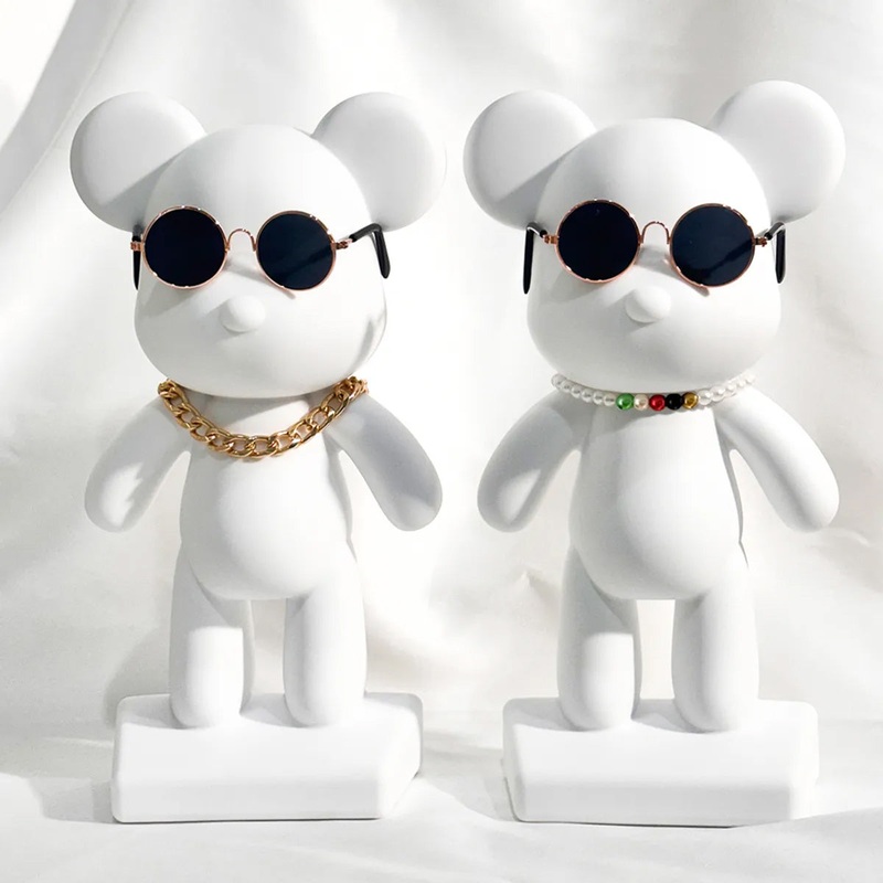 NEWVANNER Toybear 28cm Plaster Diffuser Toybear (Gold Necklace + Sunglasses)
