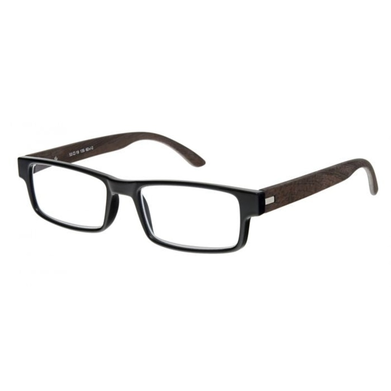 Oakland Ebony Glasses +3.0