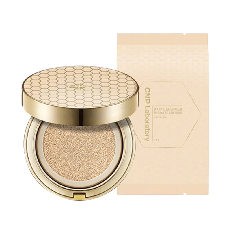 CNP Laboratory Propolis Ampule In Matte Cushion 50g (+refill 50g) #21 Light Beige