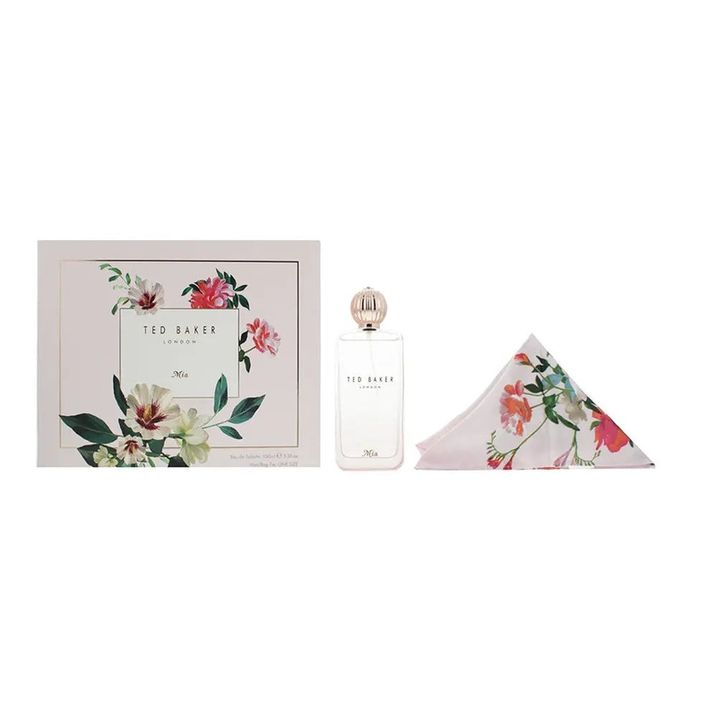 Ted Baker Mia 2 Piece Gift Set: Eau De Toilette 100ml – Hair Tie