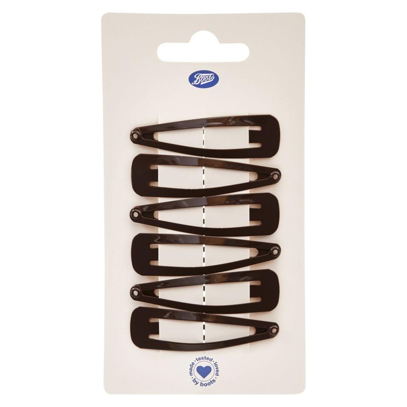 Brown Hair Clips X6