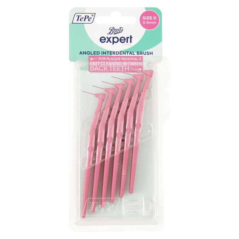 Expert Tepe Angled Interdental Brush Pink 0.4Mm