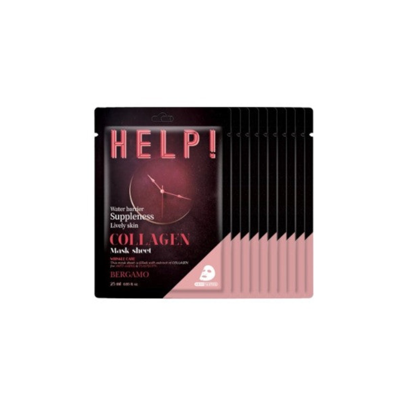 Bergamo Help! Mask Pack Collagen 25ml *10ea
