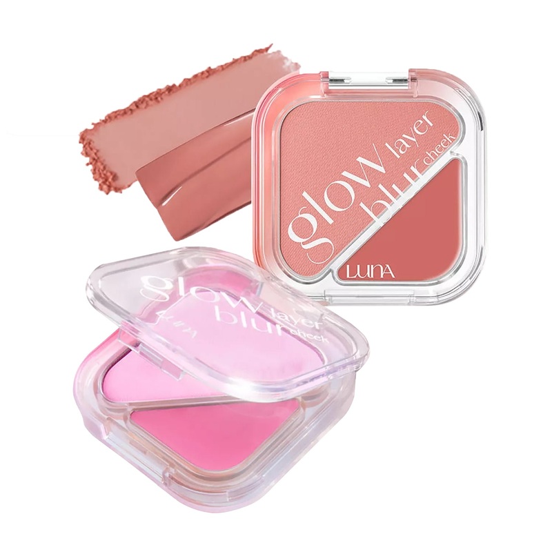 Luna Glow Layer Blur Cheek 8.5g 10 colors 01 Peach Shake