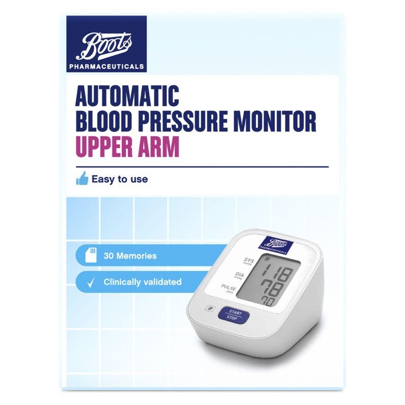 Blood Pressure Monitor – Upper Arm Unit 30 Memories