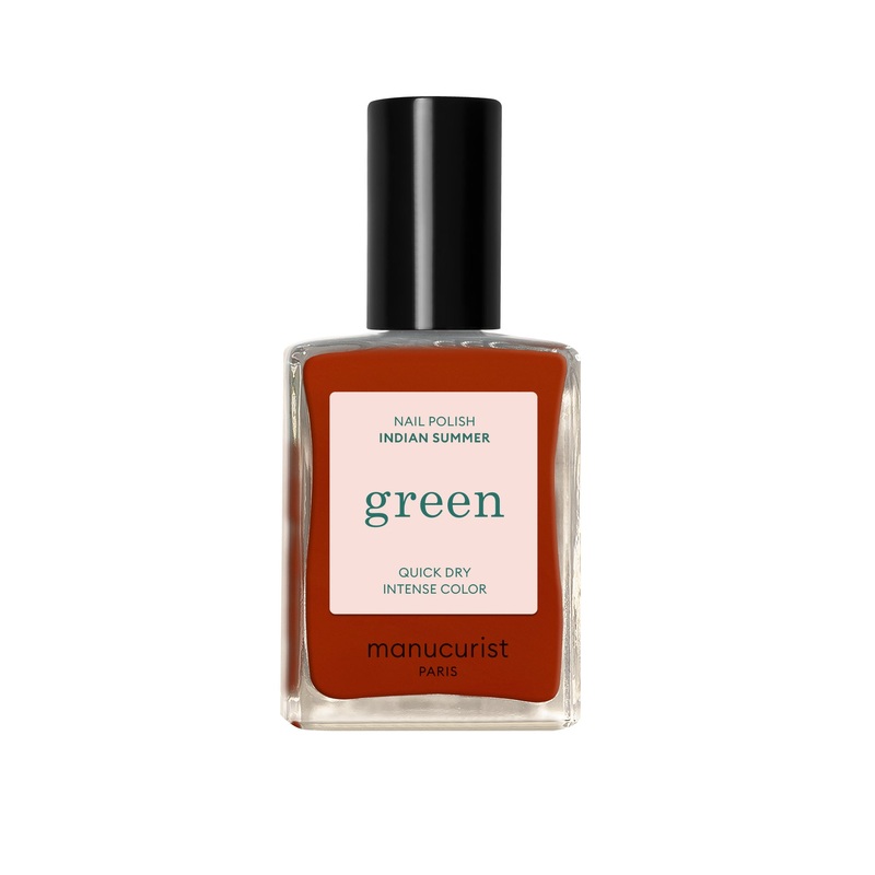 Green Natural Nail Polish Indian Summer 15ml