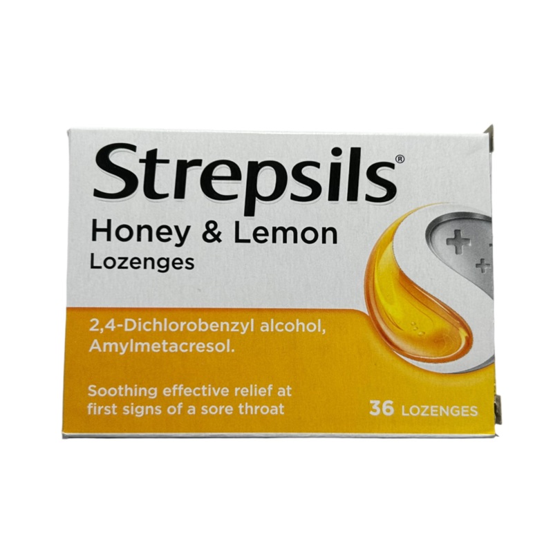 Strepsils Honey & Lemon Lozenges for Sore Throat 36 lozenges