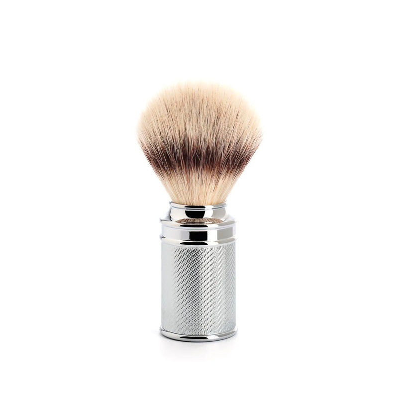 Traditional Chrome Shaving Brush (Vegan Fibre Bristles)