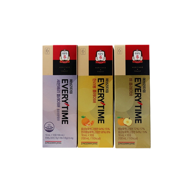 Jung Kwan Jang Every Time Pear Flavor (10ml*10 Sticks) (10-day supply) Hallabong Flavor