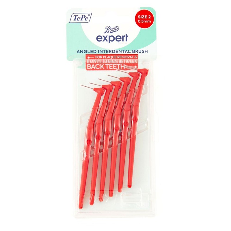 Expert Tepe Angled Interdental Brushes Red 0.5Mm