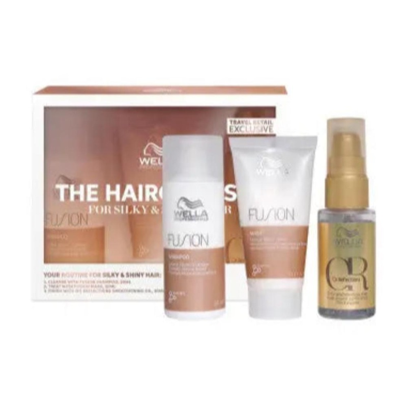 Wella The Haircare Set for Silky & Shiny Hair Shampoo 50ml, Mask 30ml + Oil 30ml
