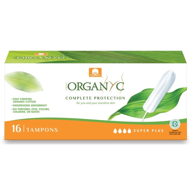 Tampons Super Plus 100% Organic Cotton 16 unit