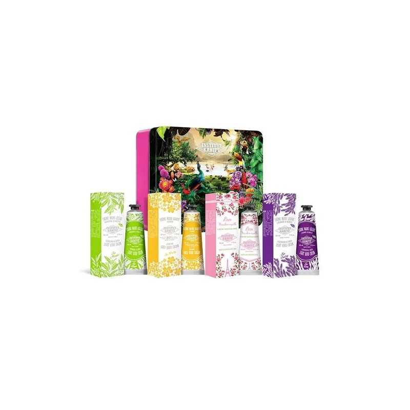 4 PCE METAL BOX JUNGLE PARADISE