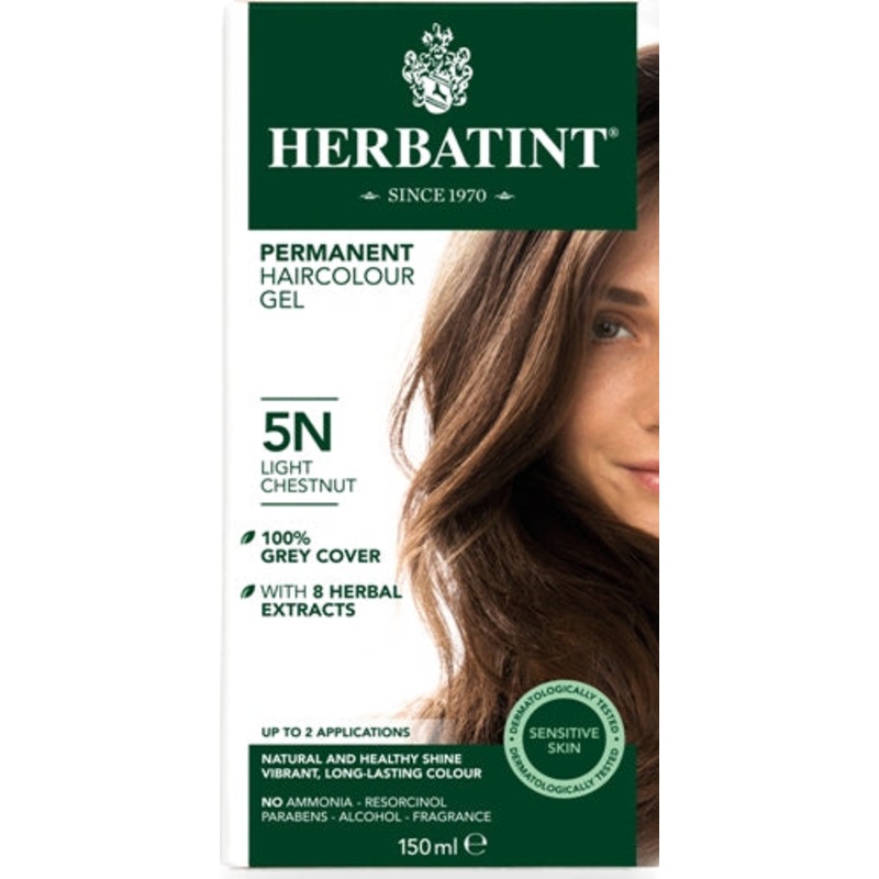 5N Light Chestnut Permanent Hair Colour Gel 150ml