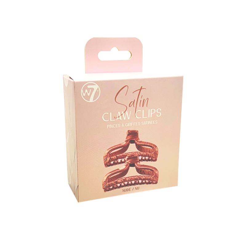 W7 Satin Claw Hair Clip Set Nude
