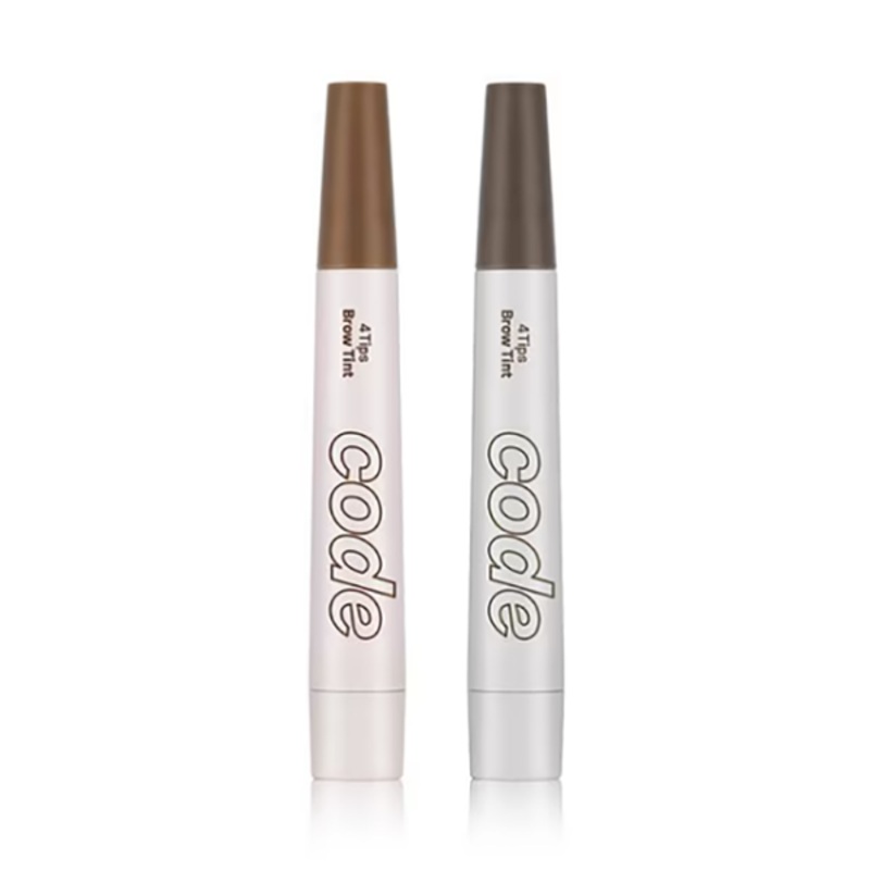 CODE GLOKOLOR 4 Tips Brow Tint 2g 2colors Natural Brown