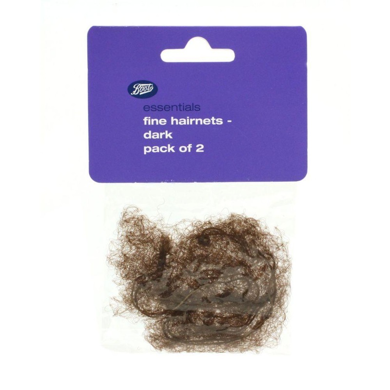 Essentials Dark Fine Hairnets – 2 Pack (T36)