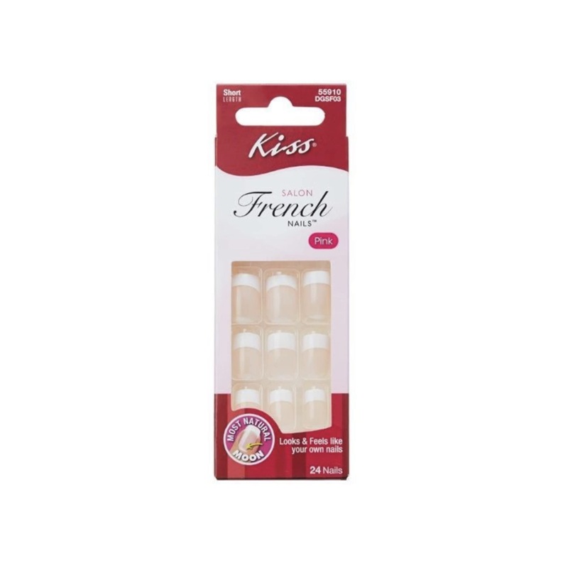 Kiss Salon French Nails Pink DGSF03