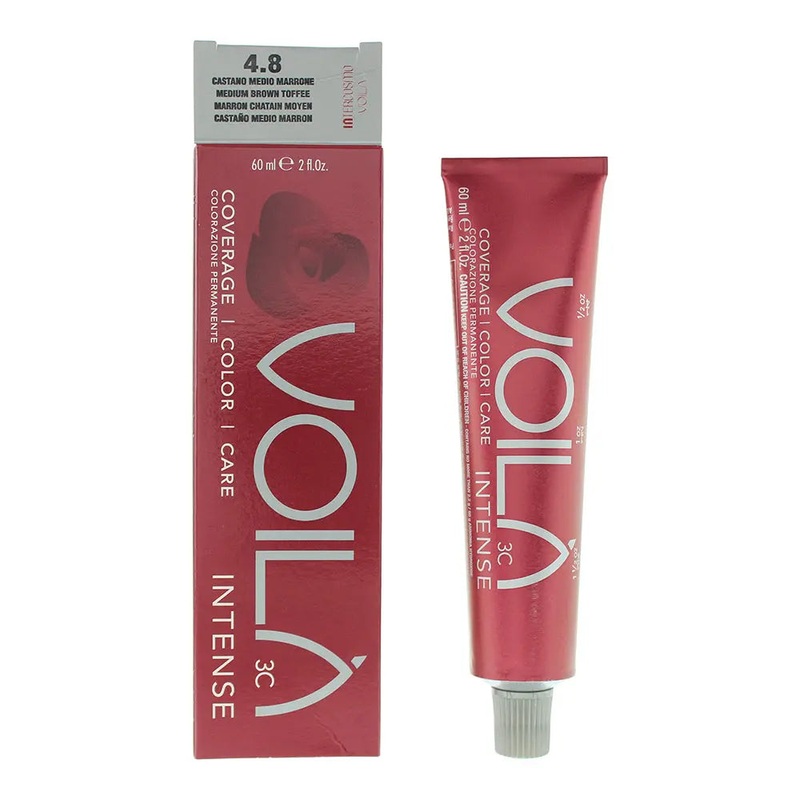 Intercosmo Voil 3C Intense 4.8 Medium Brown Toffee Hair Colour 60ml