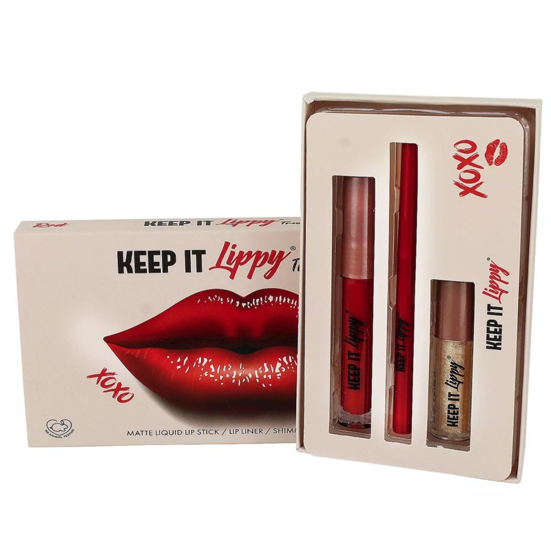 Keep it Lippy Trio Lip Set Red