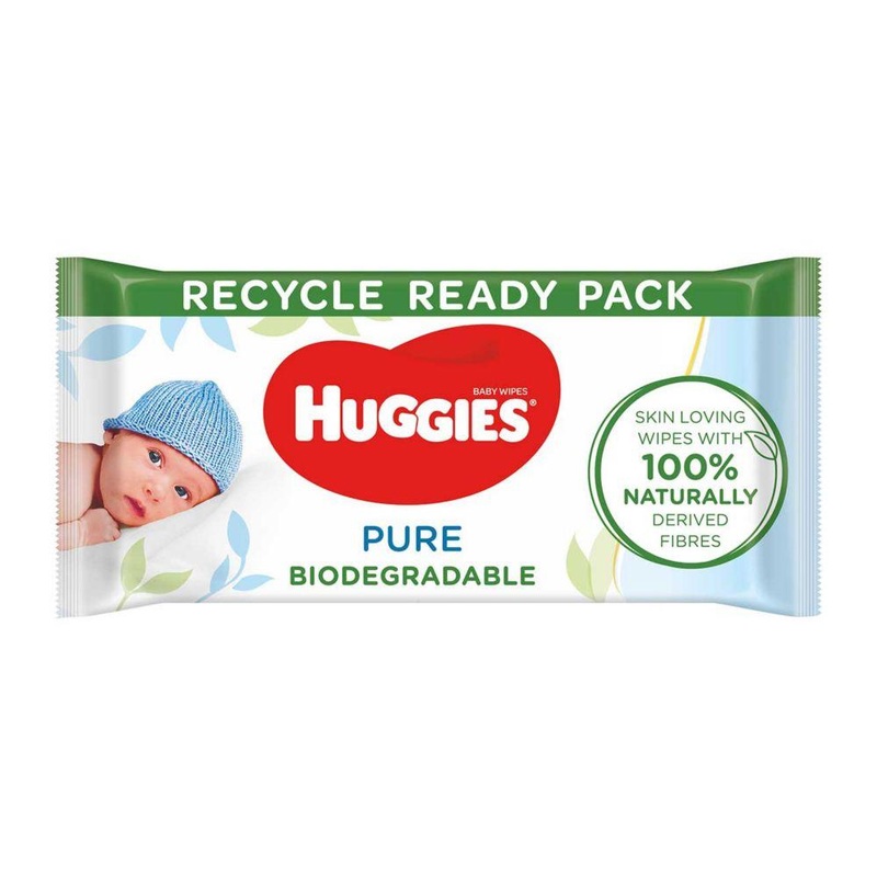 Pure Biodegradable Baby Wipes 56 Wipes – Single Pack (56 Wipes)