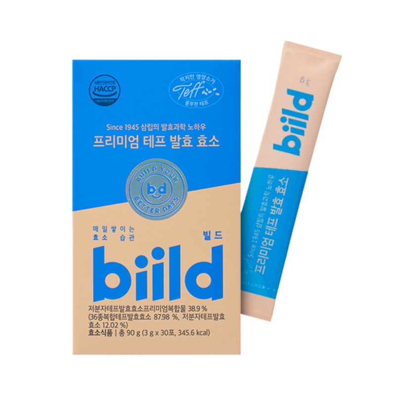 build Premium Teff Fermented Enzyme 90g (30 Sticks, 1-Month Supply)