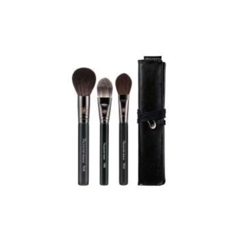PICCASSO Mini Face Makeup Brush Gift 3 SET(+ Pouch)
