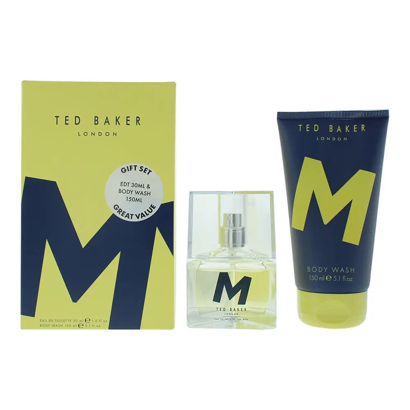 Ted Baker M 2 Piece Gift Set: Eau De Toilette 30ml – Body Wash 150ml