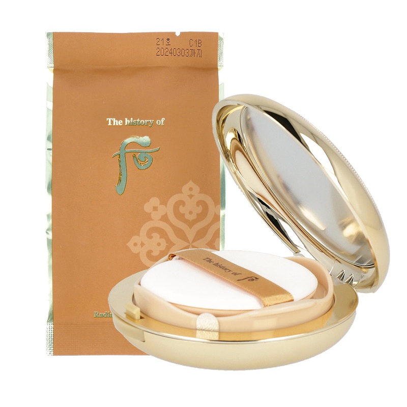 THE WHOO Cheongidan Hwahyun Radiant Essence Cushion 15g (Only Refill) #21 Light Beige