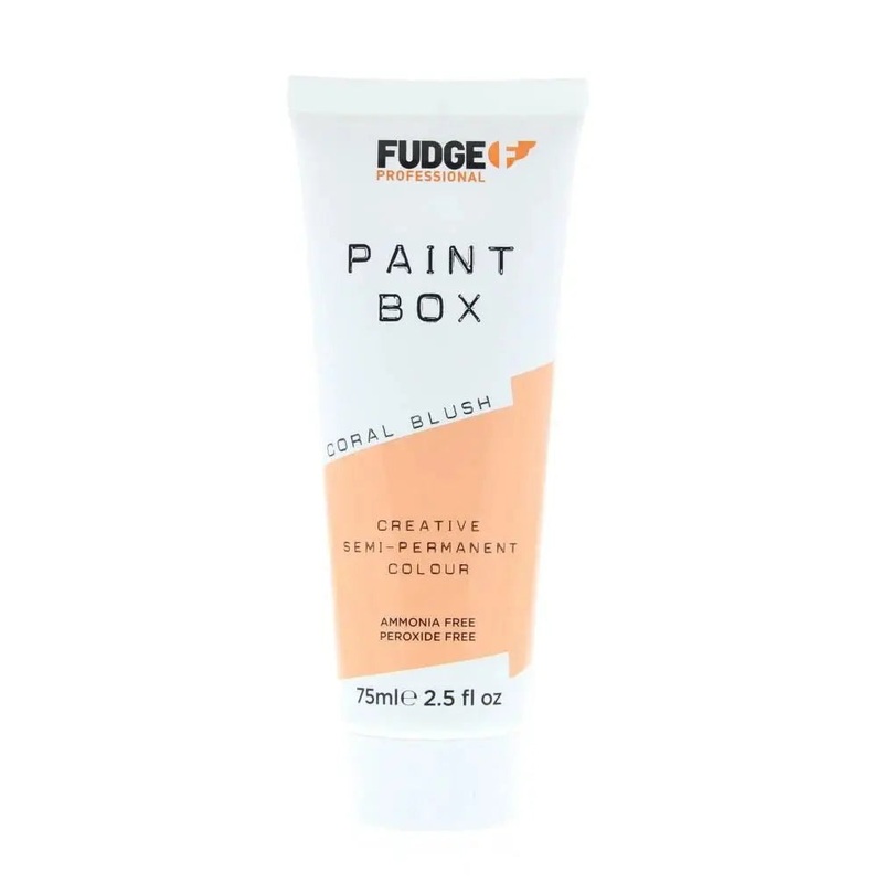 FUDGE Paint Box Creative Semi-Permanent Hair Colour Ammonia Free 75ml Coral Blush