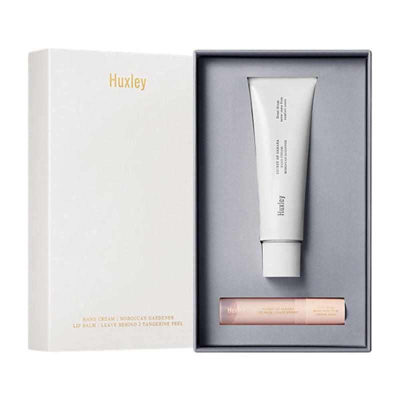 Huxley Hand Cream & Lip Balm Set 01 Moroccan Linen