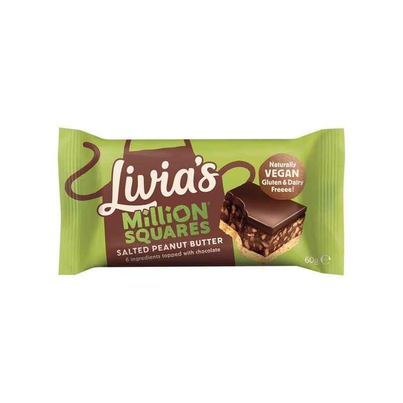 Millionaire Squares Salted Peanut Butter – 60G