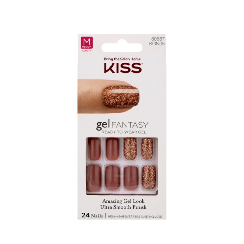 Kiss Gel Fantasy 24 Medium Nails 60667
