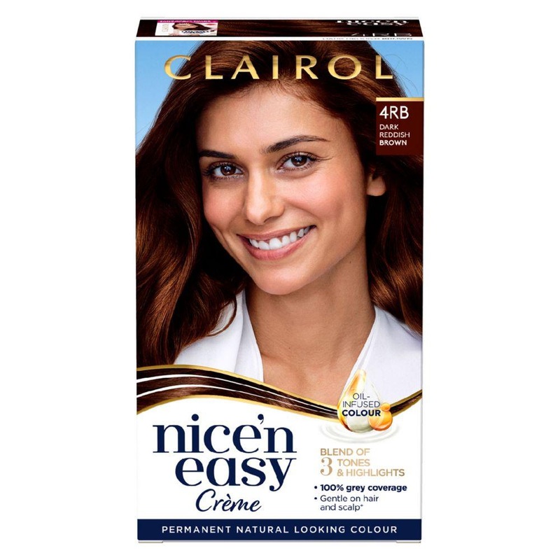Nice N Easy Permanent Hair Dye Dark Reddish Brown 4Rb 177Ml