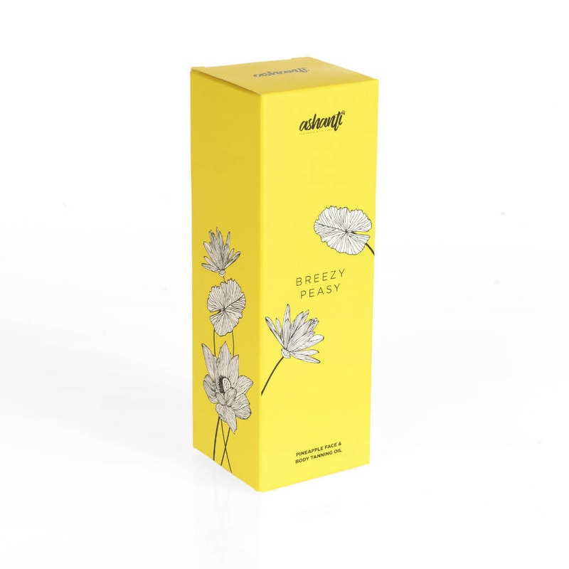 Breezy Peasy Pineapple Face-Body Tanning Oil | Brand Listry