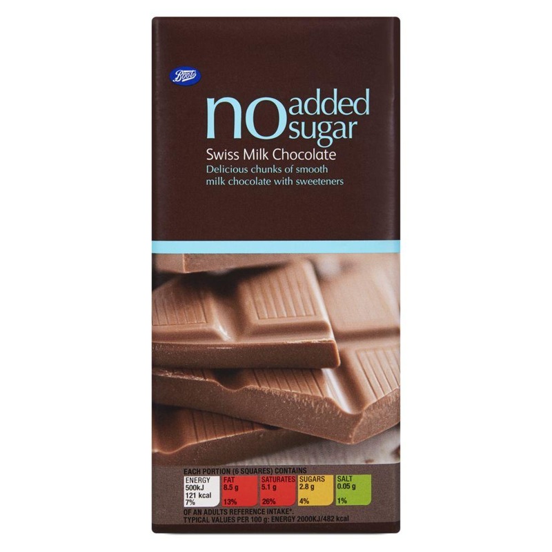 No Added Sugar Swiss Milk Chocolate – 100G