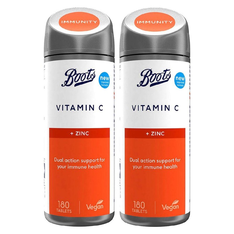 Vitamin C & Zinc Bundle: 2 X 180 Tablets (1 Year Supply)