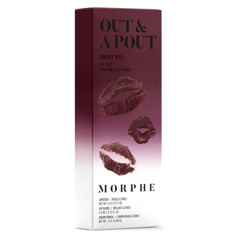 Out & A Pout Lip Trio Set – Smoky Red