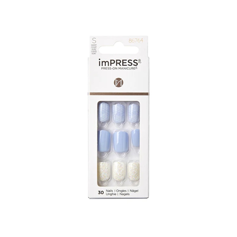Kiss Impress 30 Short Nails Lavender Whisper 86764