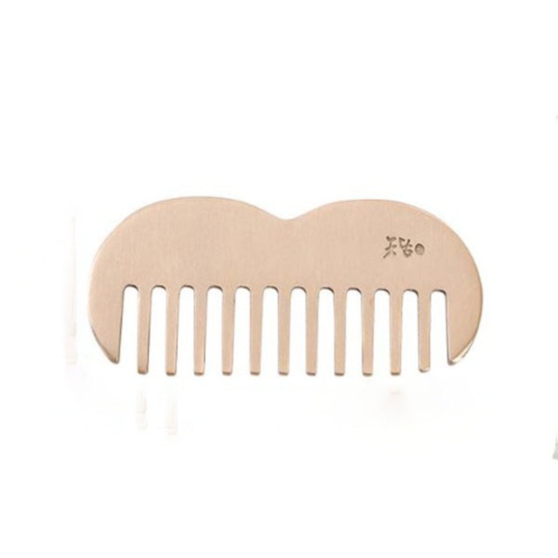 NOTDAM Bangjja Brassware Apple-Comb Scalp Gua Sha Comb with Complimentary Jeogori Gift