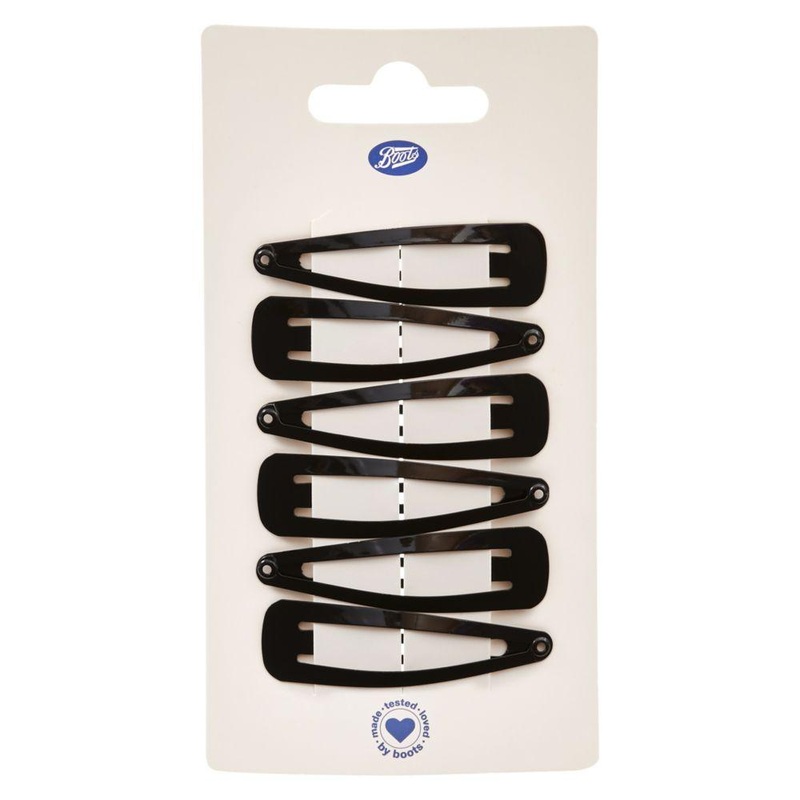 Black Hair Clips X4