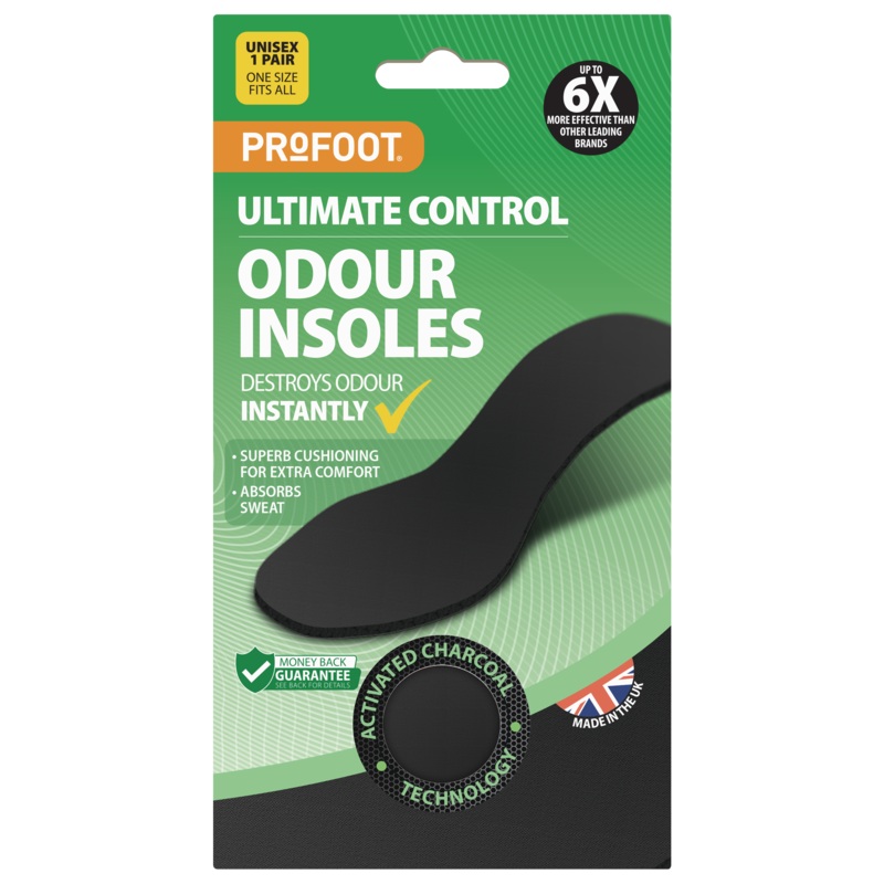 Ultimate Control Odour Insoles 1 Pair