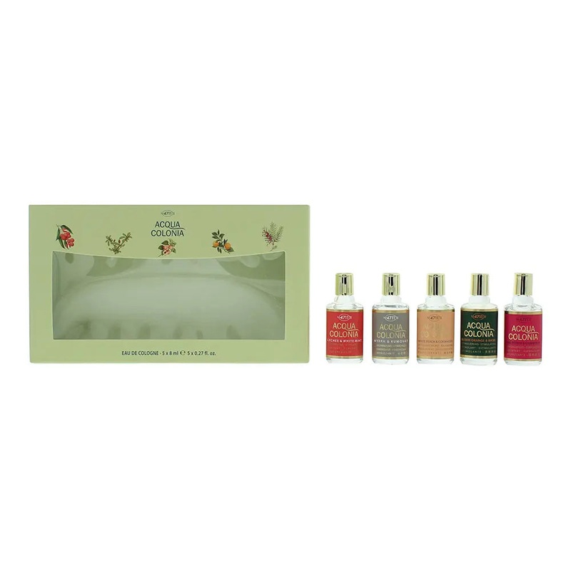 4711 Acqua Colonia Eau De Cologne Miniature Set 5 x  8ml – Myrrh  Kumquat- Pink