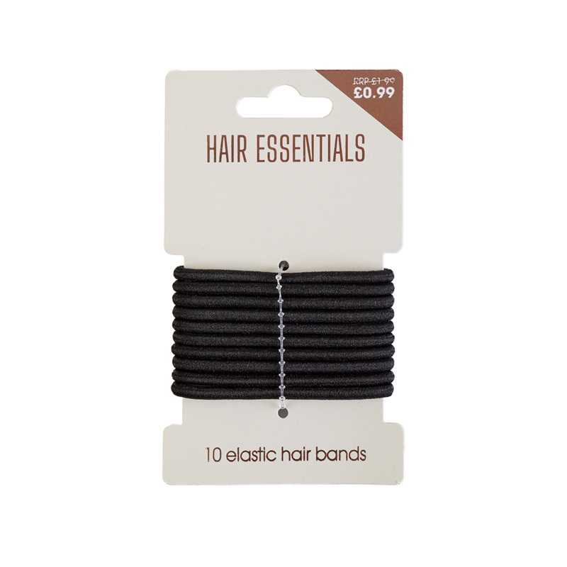 Beauty Outlet 10 Black Elastics BEAU223