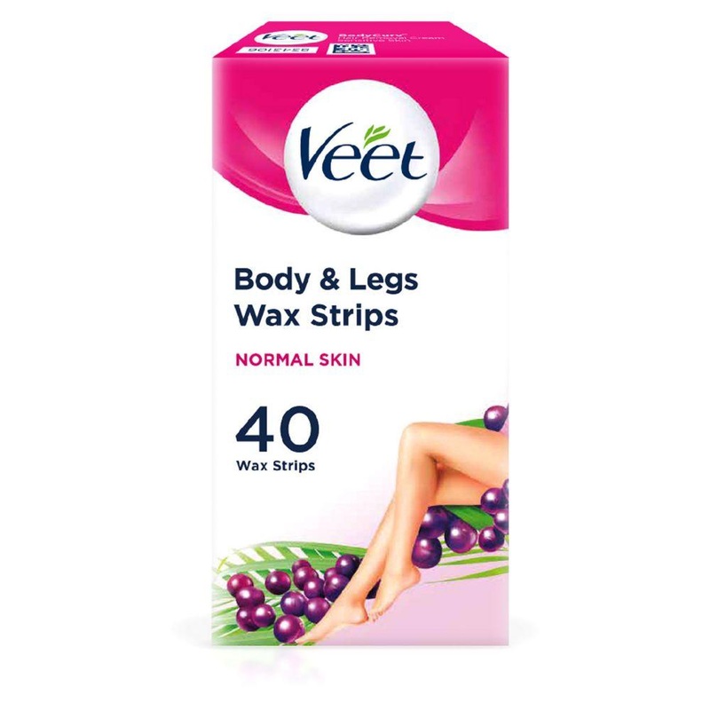 Maxi Pack 40 Easygrip Ready-To-Use Wax Strips + 4 Perfect Finish Wipes For Normal Skin